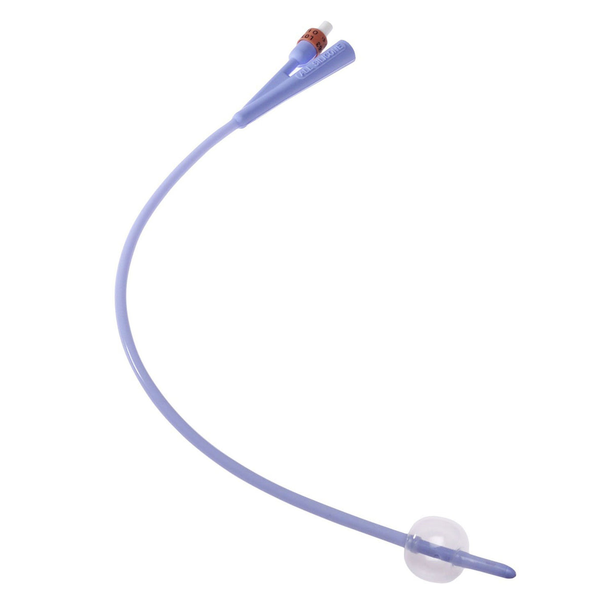 Image of Dover 100% Silicone Council Tip 2-Way Foley Catheter, 18 Fr 5 cc