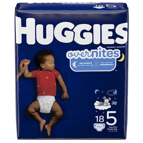 Image of Huggies OverNites Diapers, Size 5, Jumbo Pack