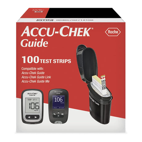 Image of Roche Accu-Chek® Guide Blood Glucose Test Strip, 100 Count