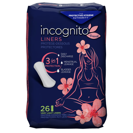 Image of Incognito by Prevail, 3-IN-1 Feminine Pad, Liner