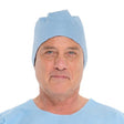 Image of Halyard Surgeon Cap, Blue Tie Closure, One Size Fits Most