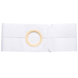 Image of 6" White, Regular Elastic, Nu-Form Belt, Prolapse Flap, Large, 3-1/8" Center Opening