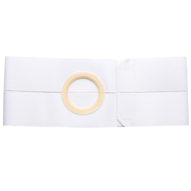 Image of 6" White, Regular Elastic, Nu-Form Belt, Prolapse Flap, Large, 3-1/8" Center Opening