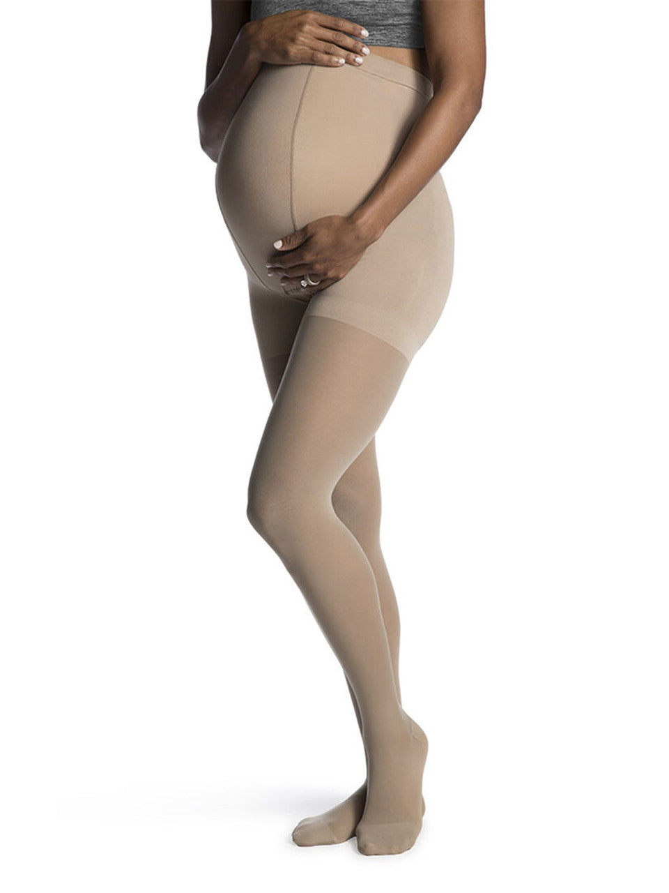 Image of 782M Style Sheer Maternity Pantyhose, 20-30mmHg, Women's, Small, Short, Honey