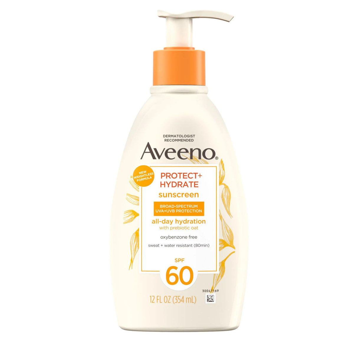 Image of Aveeno Protect & Hydrate Sunscreen Body Lotion, SPF 60, 12 oz