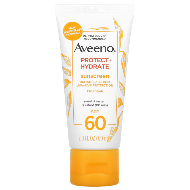 Image of Aveeno Protect + Hydrate Sunscreen Face Lotion, SPF 60, 2 oz