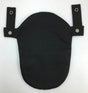 Image of Black Rubber Pouch, Mod Convex, 1 1/4", Left.