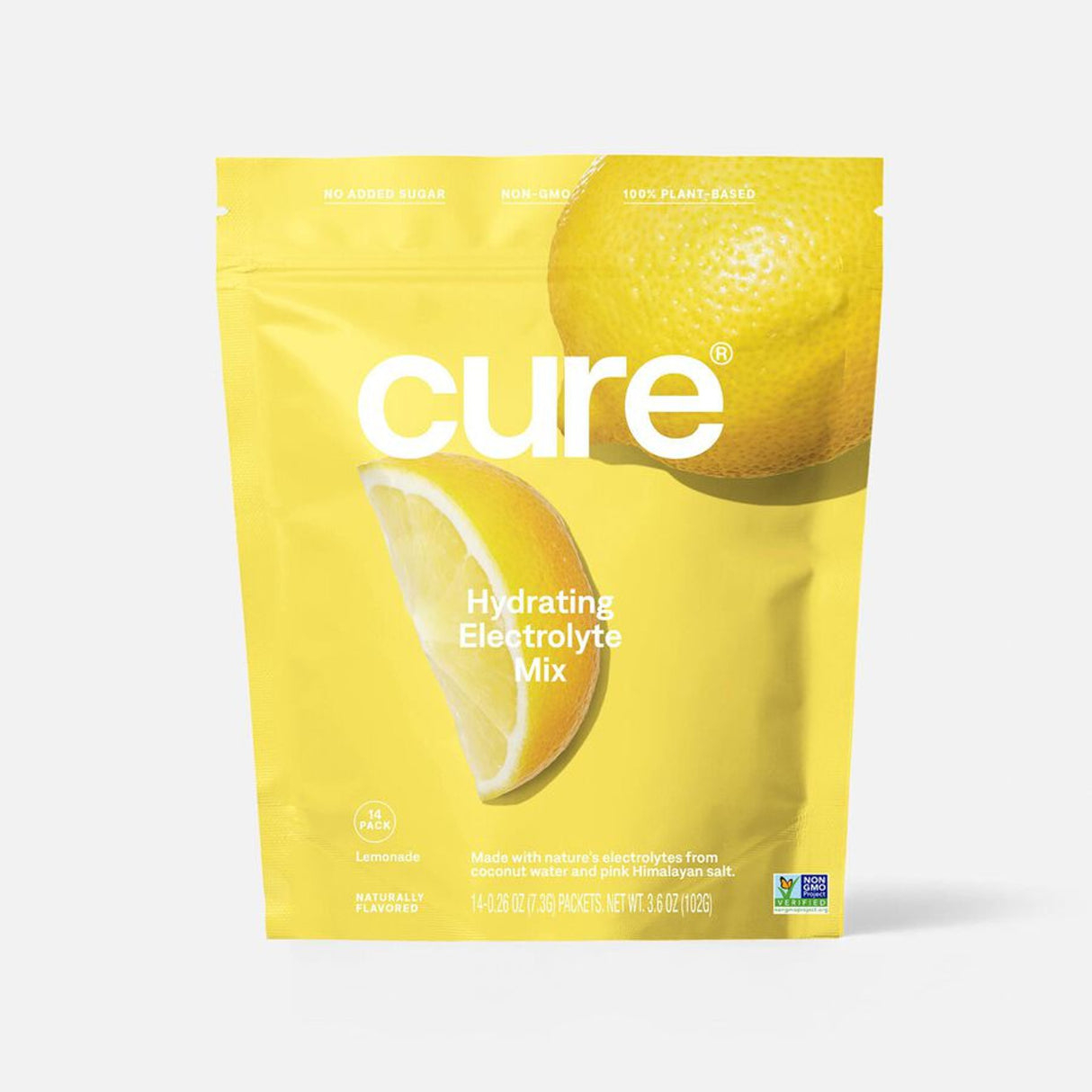 Image of Cure Hydrating Electrolyte Mix Pouch, Lemon, 14 ct