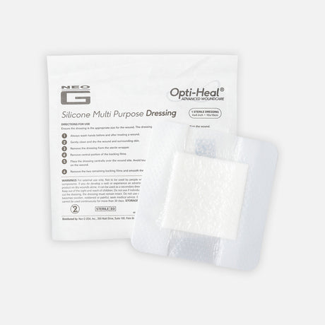 Image of Neo G Silicone Multi Purpose Dressing, 4" x 4"