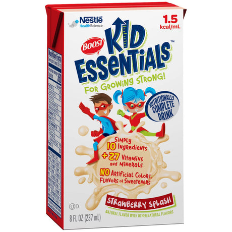 Image of Boost Kid Essentials 1.5, Strawberry Splash, 8 oz. Carton