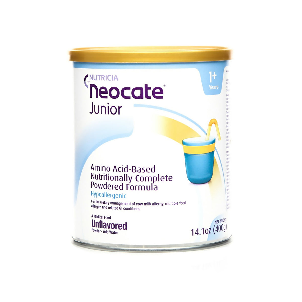 Image of Neocate Junior, Unflavored with Prebiotics, 14.1 oz / 400 g