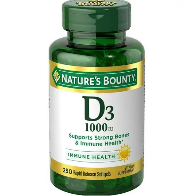 Image of Nature's Bounty Vitamin D, 1000IU, 250 ct