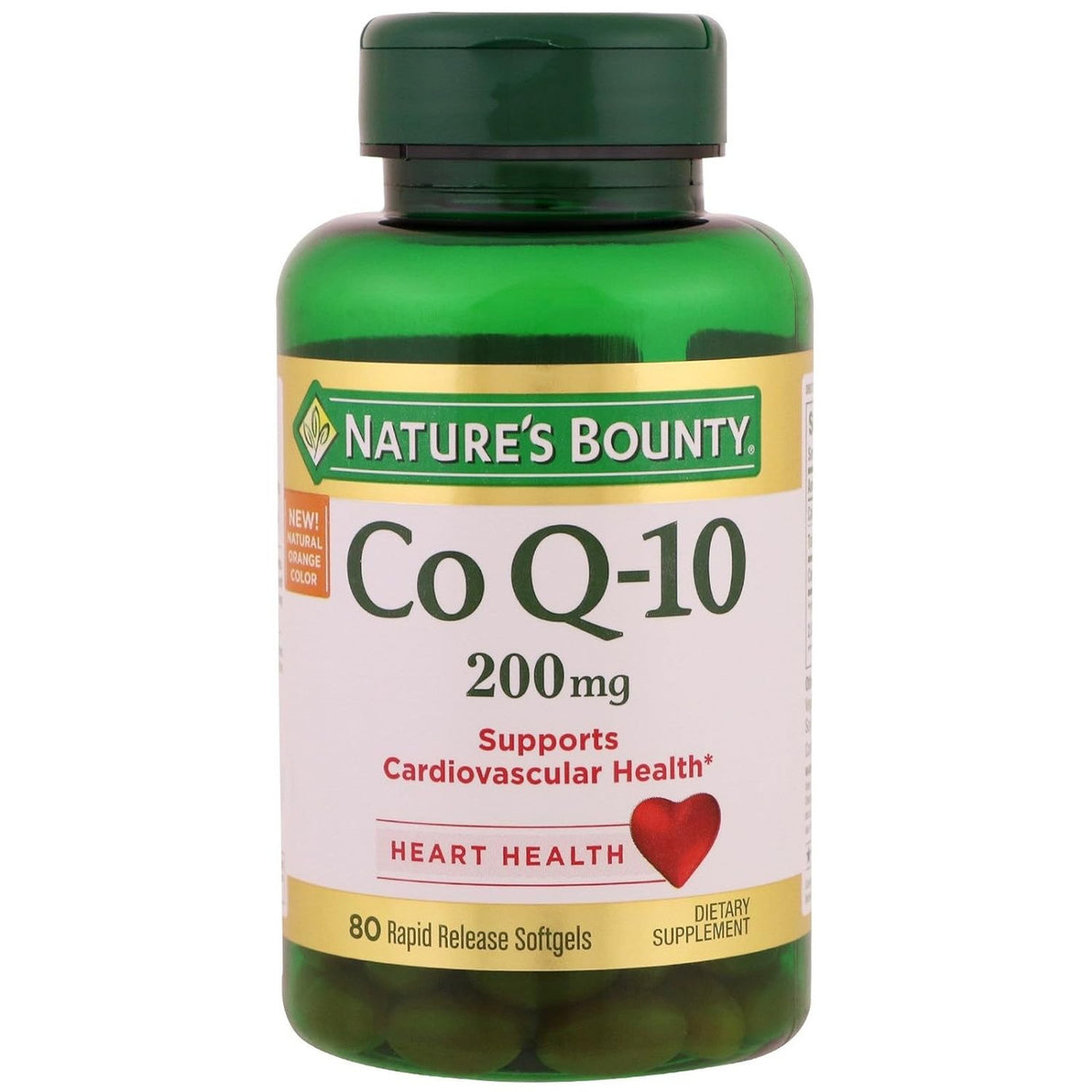 Image of Nature's Bounty Co Q-10 Softgels, 200mg, 80 ct