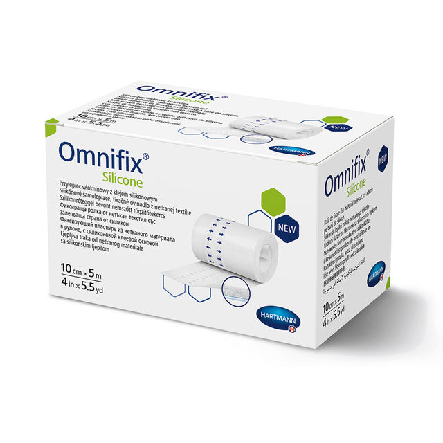 Image of Omnifix Silicone Non-Woven Dressing Retention Tape with Silicone 4" x 5.5 yds.