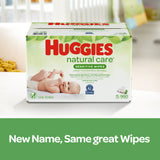 Image of Huggies® Natural Care® Baby Wipes, Fragrance-Free, 6-5/7" x 7-5/7"