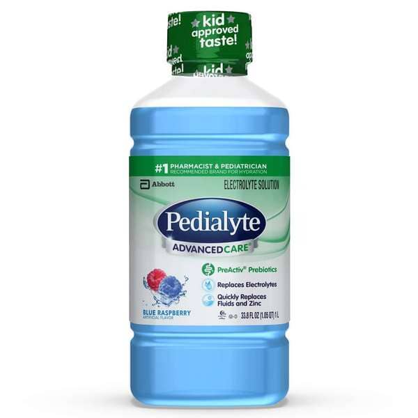 Image of Pedialyte AdvancedCare, Blue Raspberry, 33.8 fl. oz.