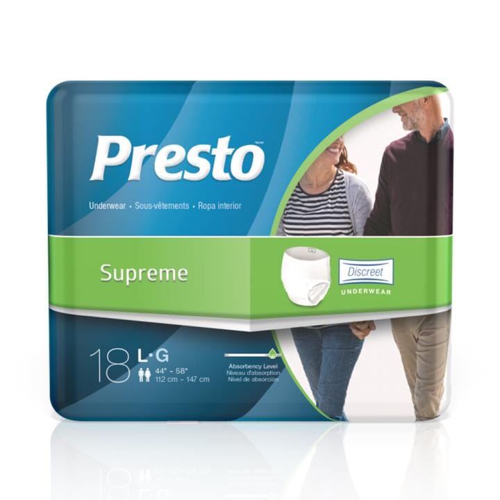 Presto Supreme Discreet Underwear Save Rite Medical