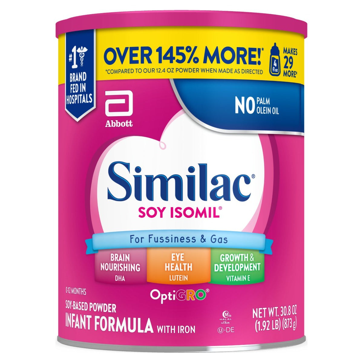 Image of Similac Soy Isomil Infant Formula Powder, 30.8 oz.