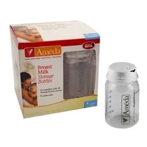 Ameda 4 oz Breast Milk Storage Bottles - 4 pack