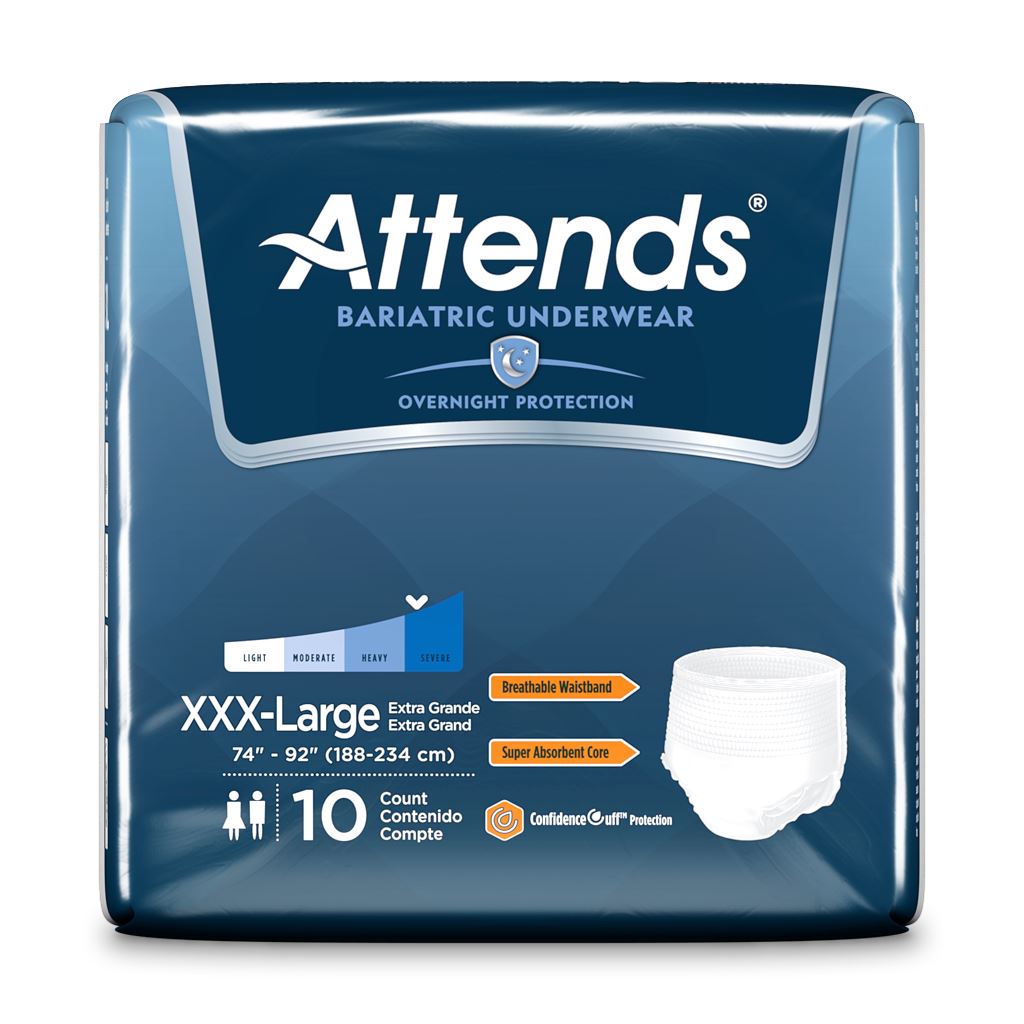 Attends Care Unisex Protective Underwear - Extra Heavy Absorbency