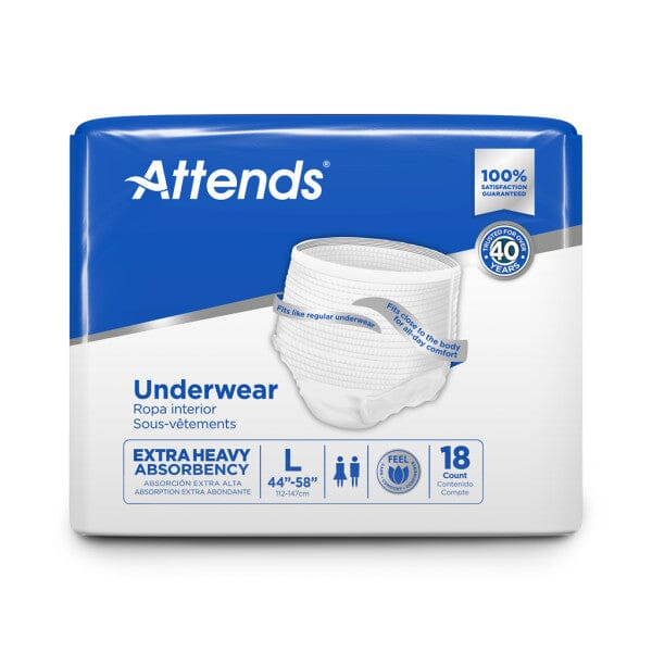 Attends Care Unisex Protective Underwear - Extra Heavy Absorbency