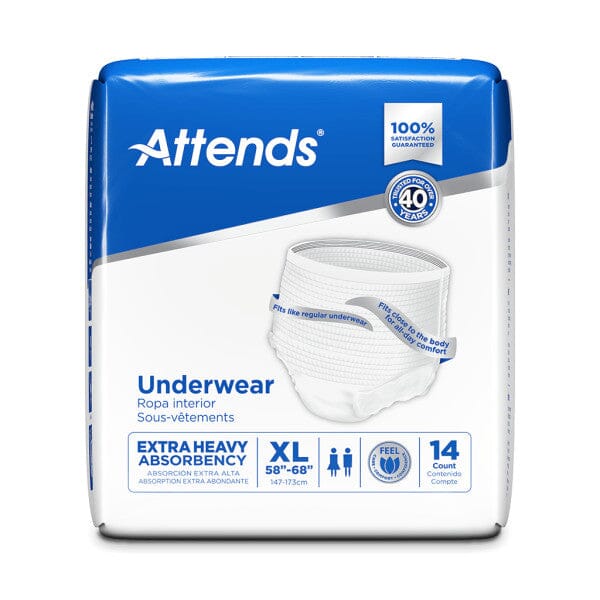 Unisex Adult Absorbent Underwear Attends® Bariatric Pull On with