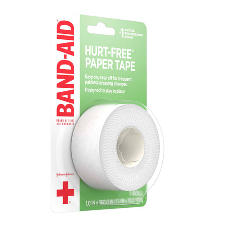 Image of Band-Aid® First Aid Hurt-Free® Paper Tape, 1" x 10yd