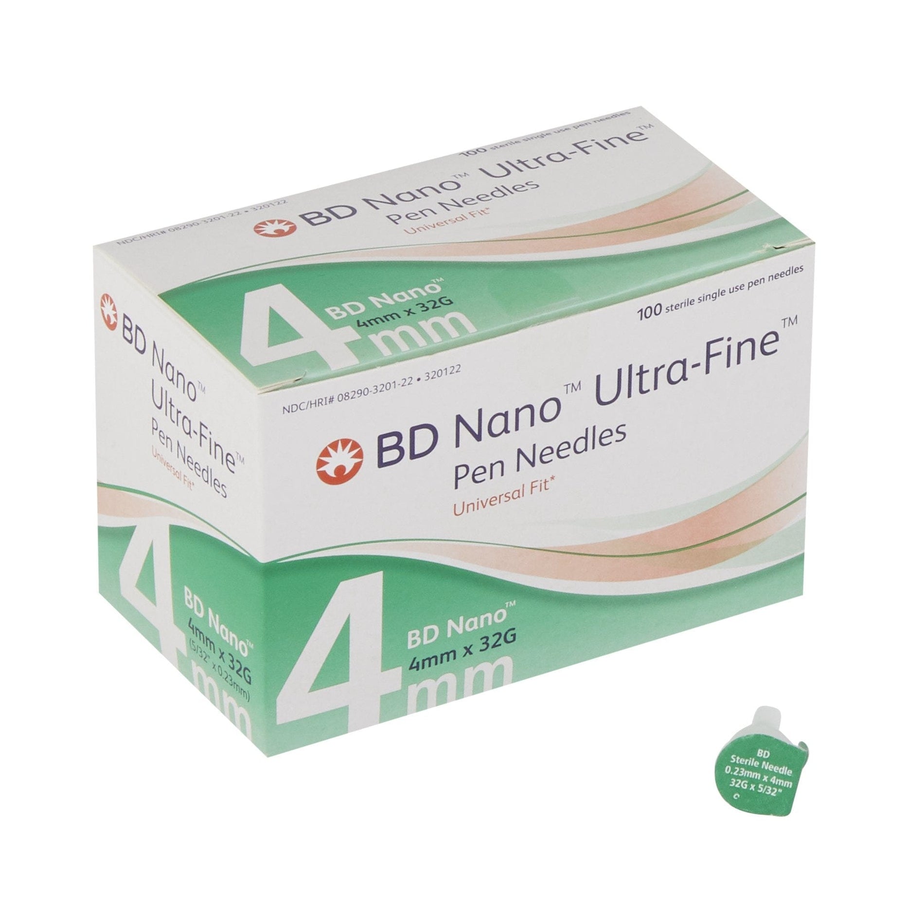 BD Nano Ultra Fine Pen Needle 32G X 4 Mm   Bd Nano Ultra Fine Pen Needle 32g X 4 Mm Diabetes Becton Dickinson 357360 1900x 