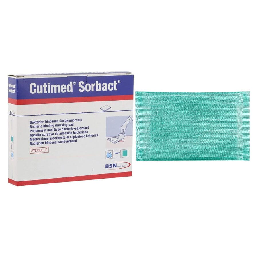 Image of BSN Jobst® Cutimed® Sorbact® Impregnated Gauze Dressing, Rectangle, 2-3/4'' x 3-1/2''