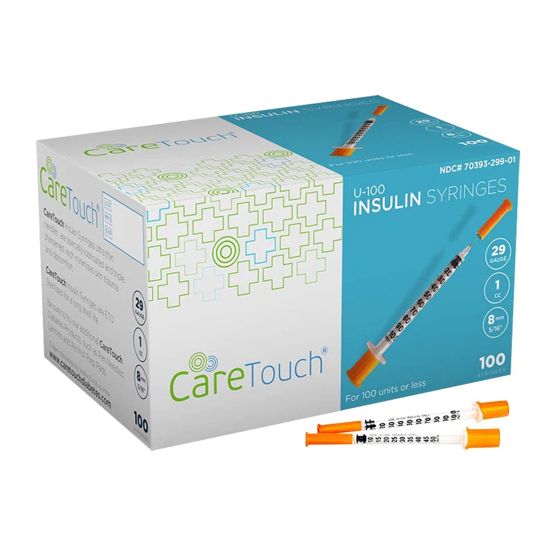 EasyTouch Insulin Syringes - 30G .3cc 5/16 100/bx