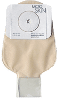 Image of Cymed Platinum One-piece Drainable Pouch Pre-cut MicroSkin® Adhesive Barrier and Thick MicroDerm™ Plus Washer 1-1/2" Stoma Opening, 11" L, Clear, Odor-proof Film, Comfort Backing, Latex-free