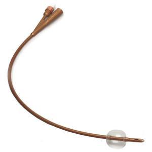 Image of Dover 2-Way Silver-Coated Silicone Foley Catheter 20 Fr 5 cc