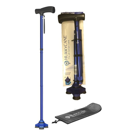 Image of Drive Hurrycane® Freedom Edition™ Walking Cane, 350 lb Weight Capacity, Blue