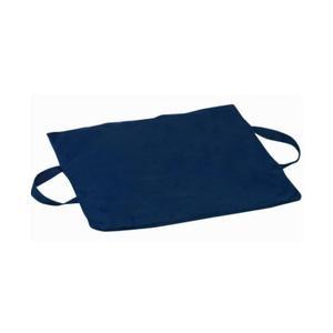 Image of Duro-Gel Flotation Cushion, 16" x 18" x 2", Polyester Cotton, Navy