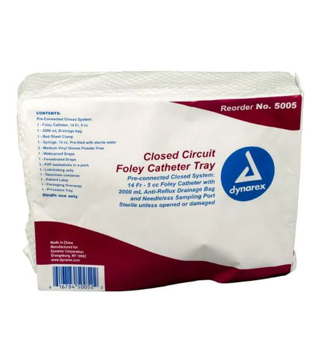 Image of Dynarex Closed System Foley Catheter Trays