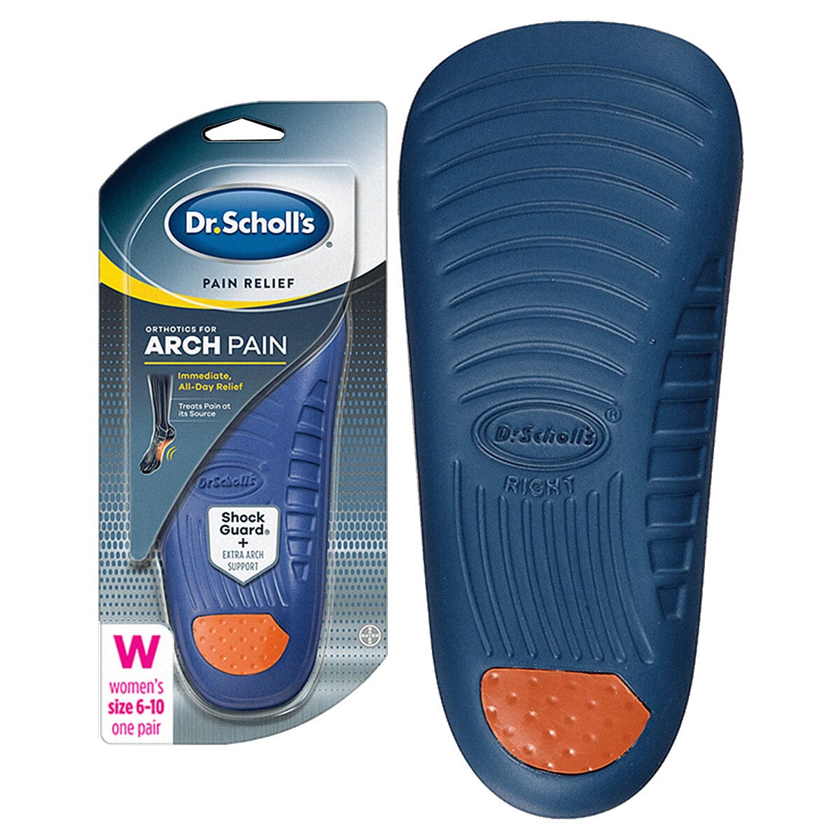 Emerson Dr. Scholl s Pain Relief Orthotic Size 6 to 10 Female