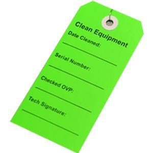 Image of Equipment Tag, Clean, Green, 500/Case