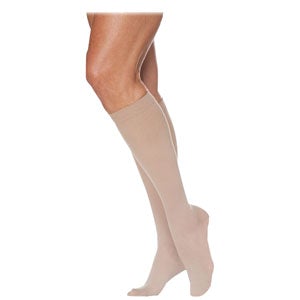 Image of Eversheer 20-30mm Hg Calf, Closed Toe, Medium, Long, Natural