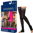 Image of EverSheer Thigh High with Grip-Top, 20-30, Medium, Long, Open, Black