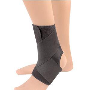 Image of EZ-ON Wrap Around Ankle Support, Large, Black