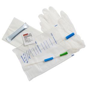 Image of Female GentleCath™ Hydrophilic Urinary Catheter with water sachet and kit