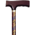 Image of Folding Travel Cane with Fritz Handle, Paisley, 33" - 37"