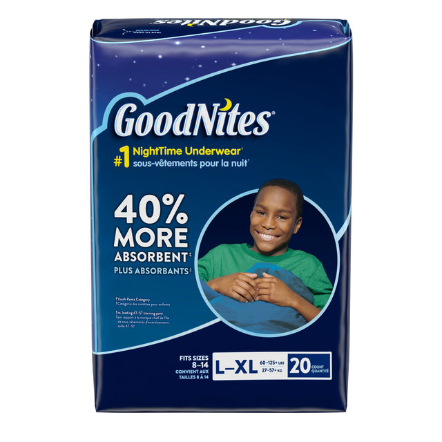 Kimberly Clark GoodNites Bedtime Bedwetting Underwear for Boys