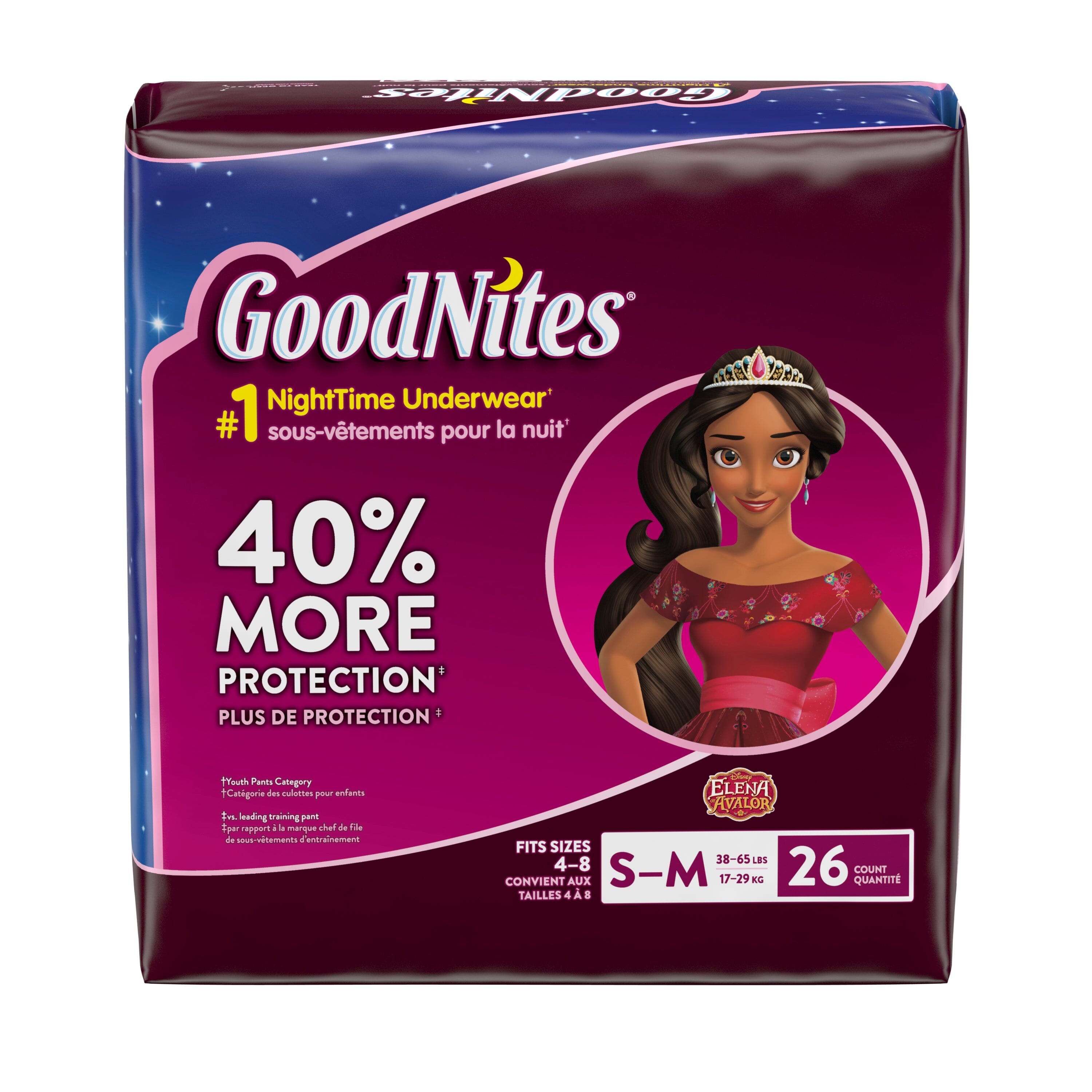 Girls' Nighttime Bedwetting Underwear, Small-medium, 44 units – GoodNites :  Training pants