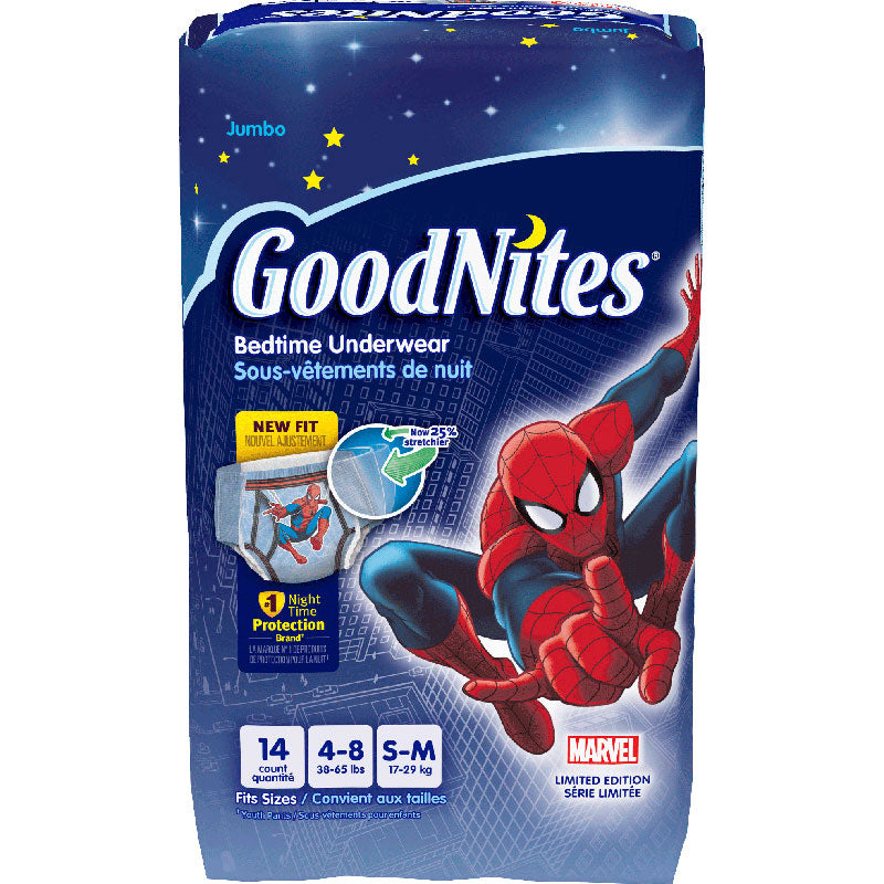 GoodNites Boys Underwear for Nighttime, L-XL (60-125 lbs), 28