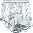 Image of HealthDri Men's Moderate Reusable Cotton Briefs 2X-Large