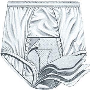 Image of HealthDri Men's Moderate Reusable Cotton Briefs 2X-Large