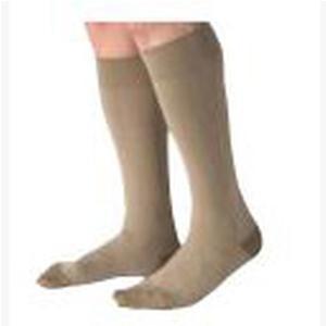 Image of Jobst For Men Casual Knee-High, 30-40, Large, Full Calf, Closed, Khaki