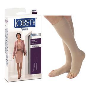 Image of Jobst Opaque SoftFit Knee-High, 30-40, Open, Natural, Small