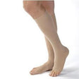 Image of Knee-High Extra-Firm Opaque Compression Stockings Large, Natural